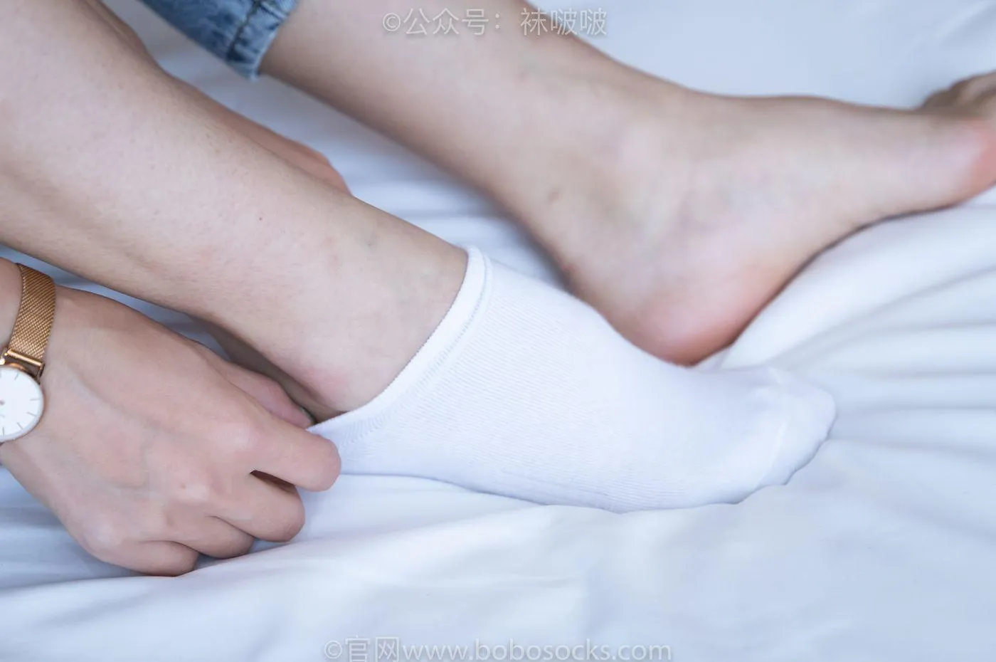 [BoBoSocks袜啵啵]NO.024 涵涵-板鞋、白棉袜、裸足 [134P]插图9